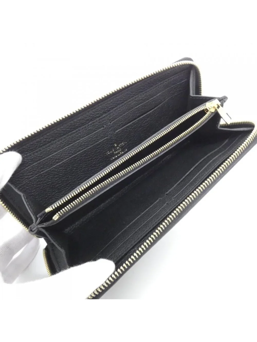 Louis Vuitton Bicolor Monogram Empreinte Portefeuille Clemence Wallet